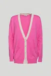 Liu •jo Cardigan Rosa E Beige In As Shown In The Picture
