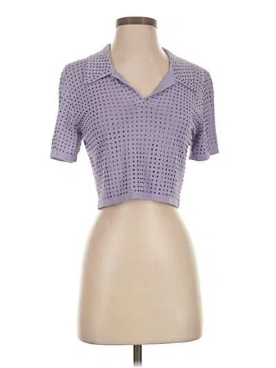 Pre-owned Liu •jo Cardigan Sweater In Purple
