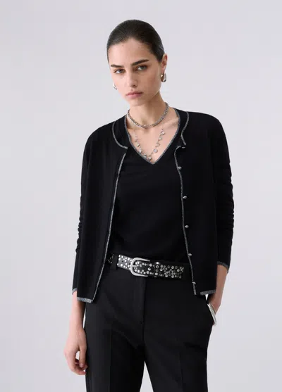 Liu •jo Liu Jo Cardigan Wf6014-ms49i In Transparent