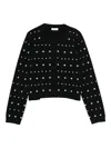 Liu •jo Liu Jo Cardigan With Rhinestones In Black
