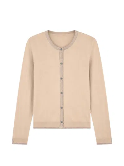 Liu •jo Cardigan With Slits In Brown