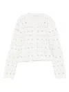 Liu •jo Cardigan With Studs In White