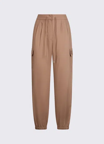 Liu •jo Cargo Pants Woman Beige In Brown