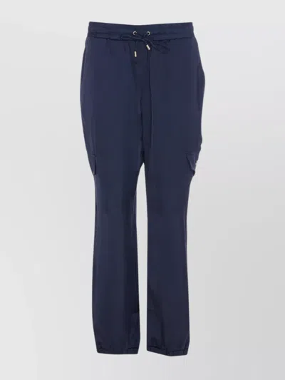 LIU •JO CARGO POCKET SATIN EFFECT TROUSERS