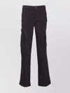 Liu •jo Cargo Style Jeans Featuring Multiple Pockets In Black