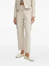 Liu •jo Cargo Track Pants In Neutral