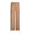 Liu •jo Beige Cargo Trousers In Neutral