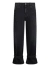 Liu •jo Carrot-fit High-rise Jeans In Black