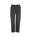 Liu •jo Carrot Fit Jeans In Black
