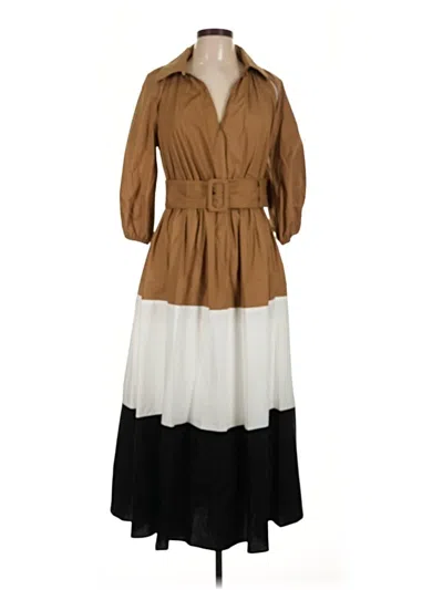 Pre-owned Liu •jo Casual Dress In Brown