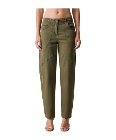 Liu •jo Casual Trousers With Belt Loops In Green