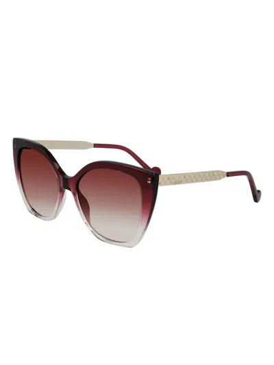 Liu •jo Cat-eye Frame Sunglasses In Red