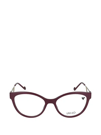 Liu •jo Cat-eye Glasses In Red