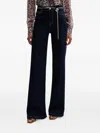 Liu •jo Chain-belt Trousers In Blue
