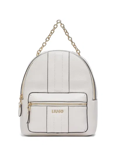 Liu •jo Chain Detail Backpack In White