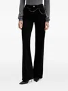 Liu •jo Chain-detail Jeans In Black