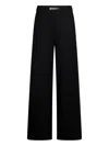 Liu •jo Chain-detail Knitted Trousers In Black