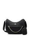 Liu •jo Chain Detail Shoulder Bag With Zip Pocket In Black