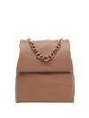 Liu •jo Versatile Chain Handle Backpack Collection In Brown
