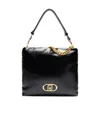 Liu •jo Chain Handle Shoulder Bag In Black