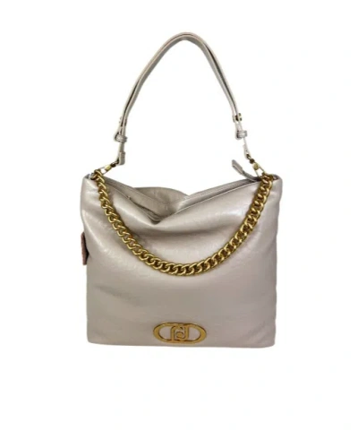 Liu •jo Chain Handle Shoulder Bag In Nude