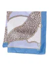 Liu •jo Chain-print Leopard Scarf In Multi