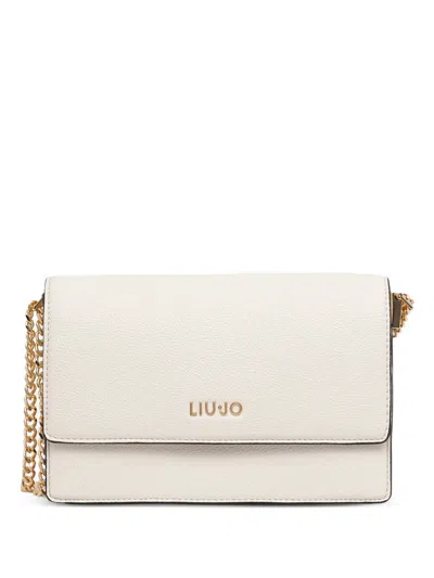 Liu •jo Chain Satchel Bag In White