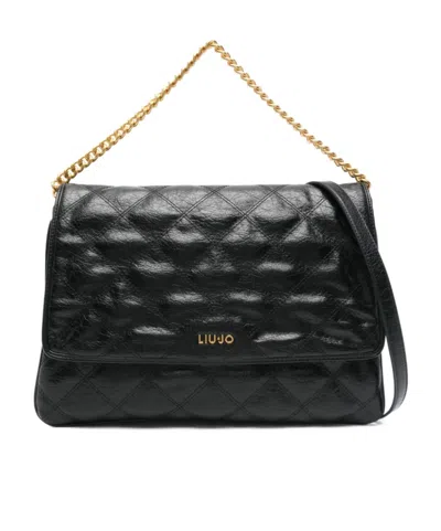 LIU •JO LIU JO MAGNETIC FASTENED LARGE SIRIN TOTE BAG