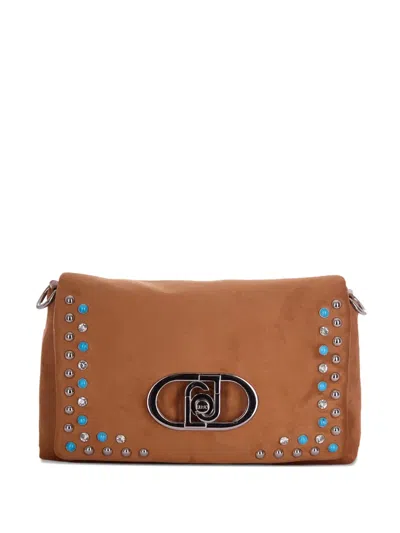 Liu •jo Chain Shoulder Bag In Brown