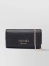 Liu •jo Chain Strap Clutch Bag In Black