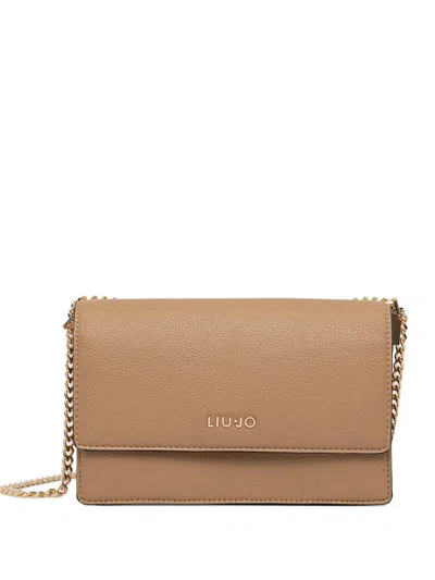 Liu •jo Chain Strap Cross Body Bag In Neutral