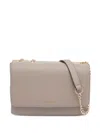 Liu •jo Chain-strap Push-lock Shoulder Bag In Neutral