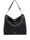 Liu •jo Chain Tote Bag In Black