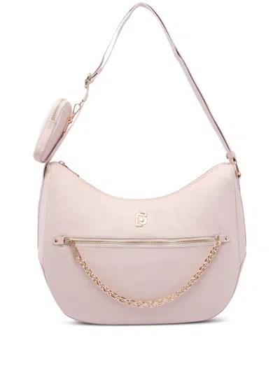 Liu •jo Chain-trimmed Crossbody Bag In Pink