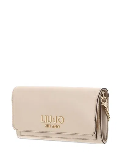 Liu •jo Liu Jo Light Gold Tone Chain Wallet In Neutral