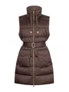 Liu •jo Quilted Brown Jacket With High Collar In Brown