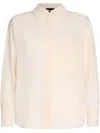 Liu •jo Champagne-coloured Oversized Shirt In Neutrals