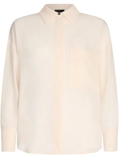 Liu •jo Champagne-coloured Oversized Shirt In Neutrals