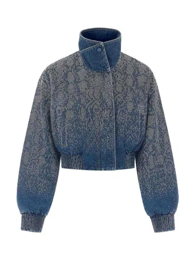 Liu •jo Chaqueta Bomber - Denim In Blue