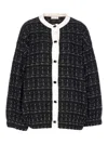 Liu •jo Long Flowing Maxi Cardigan With Open Front In Black