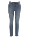 Liu •jo Charm-detail Jeans In Blue