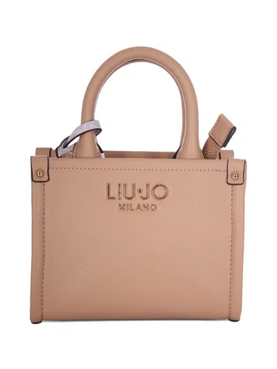 Liu •jo Charm-detail Tote Bag In Neutral