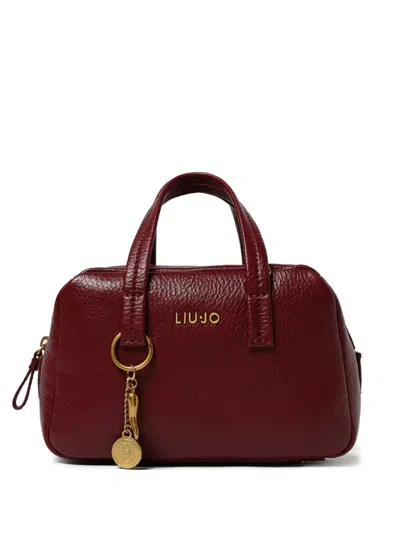 Liu •jo Charm-detail Tote Bag In Burgundy