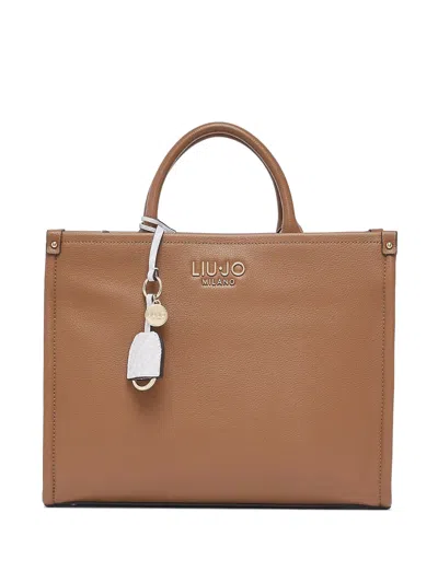 Liu •jo Charm-detail Tote Bag In Red