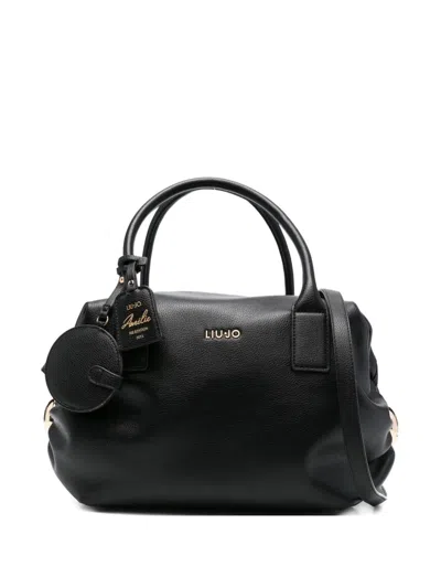 Liu •jo Charm-embellished Tote Bag In Black