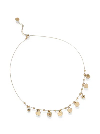 Liu •jo Charm-detail Necklace In Gold