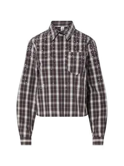 Liu •jo Check Fabric Shirt In Multi