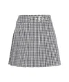 Liu •jo Liu Jo Check Pattern Pleated Miniskirt With Belt Loops