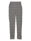 Liu •jo Checked Chino Trousers Cuffs In Gray