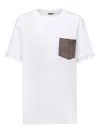 Liu •jo Check-pocket T-shirt In White